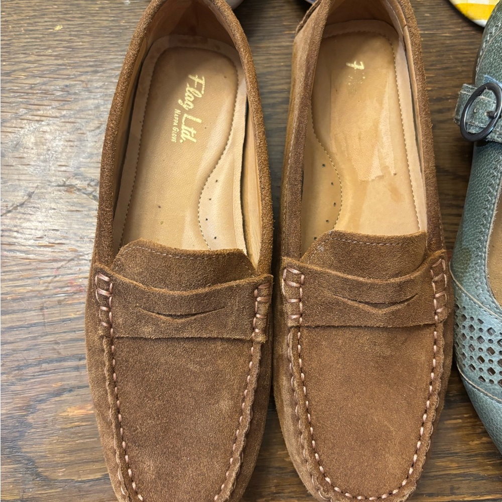 Women's Brown Leather Loafers